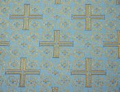Крест византийский 1647 / 1647-DG голубой ш/з