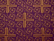 Крест Византийский 801 / 801-FG фиолетовый ш/з.
