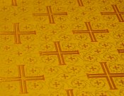 Крест византийский 1647 / 1647-ВG желтый ш/з.