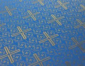 Крест Византийский 801 / 801-DG синий ш/з.